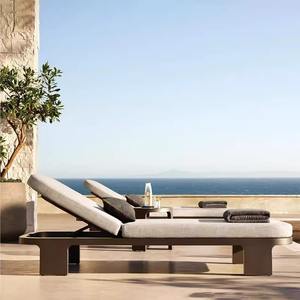 Mobilier d'extérieur moderne <span class=keywords><strong>en</strong></span> bois de teck Chaise longue <span class=keywords><strong>pliable</strong></span> et canapé modulaire pour une utilisation dans la cour de l'hôtel Villa - Product Image 1