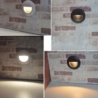Lampes LED encastrées murales extérieures cylindriques 3W IP65 en aluminium étanche pour allées de jardin YY-QJR001