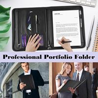 Bloc-notes de 25 pages, pochette pour tablette de 13 pouces, convient aux documents de format A4, bloc-notes de format légal, dossier de conférence d'affaires