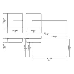 Copricavi Ghost Cubes Shelf Blanco 480522 BA - Product Image 2