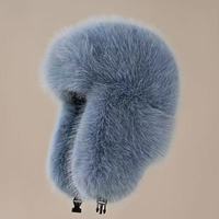 Gorro de Piel Sintética Ultrasuave de Lujo, Estilo Ruso, Cálido para Invierno, Cortavientos, con Orejeras, Efecto Piel Entera, Gorro Tipo Bomber