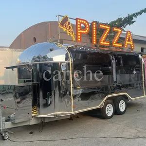 Camión de Comida Rápida para Pizza al Aire Libre, Remolque Móvil de Acero Inoxidable para Venta Ambulante - Product Image 1