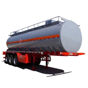 3 akslar 12 tekerlekler asit sıvı kimyasal yakıt tankeri römorku 42000 litre 12000 galon hidrojen peroksit kimyasal