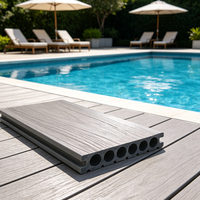 Planches de terrasse en composite WPC imperméables et antidérapantes, résistantes aux UV, pour bord de piscine