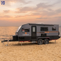 CAMPTRL Caravane de luxe grand espace entièrement meublée, remorquable, avec équipements de vie complets pour une vie à long terme