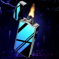 Briquet électrique à arc métallique haute puissance à flamme puissante, nouveau, prix d'usine, avec affichage du niveau de batterie, rechargeable par USB, briquet plasma