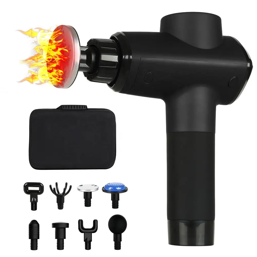 high frequency massage gun brookstone aront fitrx ems a massage gun 10 heads gold