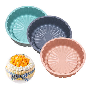 Gloway DIY Cuisson Polyvalent Soleil Fleur En Forme <span class=keywords><strong>De</strong></span> Silicone <span class=keywords><strong>Charlotte</strong></span> Cheesecake Moules À Gâteau Pour Brownie Tarte Tarte Flan Pain - Product Image 1