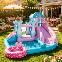 Château gonflable PVC à double couture pour enfants, aire de jeux gonflable extérieure avec souffleur, qualité commerciale, idéal pour la location de fêtes et les familles