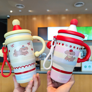 Cartoon Insulated Water <b>Bottle</b> 316 Stainless Steel Screw Cap Tumbler For Children Back To School Portable Student Use - Product Image 2