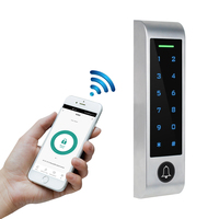Control de Acceso con Teclado Táctil WiFi Tuya, Lector de Tarjetas RFID de 125KHz y 13.56MHz con Timbre/Campanilla, Compatible con Control por Voz de Amazon Alexa