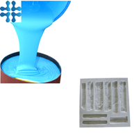 Caoutchouc de silicone liquide RTV2 de qualité supérieure pour panneaux de gypse 3D pvc, moule en silicone intérieur