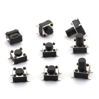Microinterruptor PCB chip Interruptor táctil tamaño personalizado común botón de llave de cuatro pines crimpado interruptor SMD