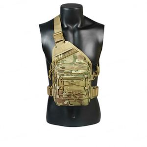 Tactical Concealed Gunn <b>Holster</b> Messenger Chest Pack Single <b>Shoulder</b> EDC Molle Crossbody Sling Bag - Product Image 1