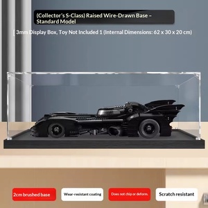 กล่องอะคริลิคใสกันฝุ่นสำหรับรถแบทโมบิล <span class=keywords><strong>Batman</strong></span> Batmobile 76139  ฝาครอบพลาสติกใสสำหรับของสะสมการ์ตูนน่ารักๆ สำหรับแบทโมบิล - Product Image 2