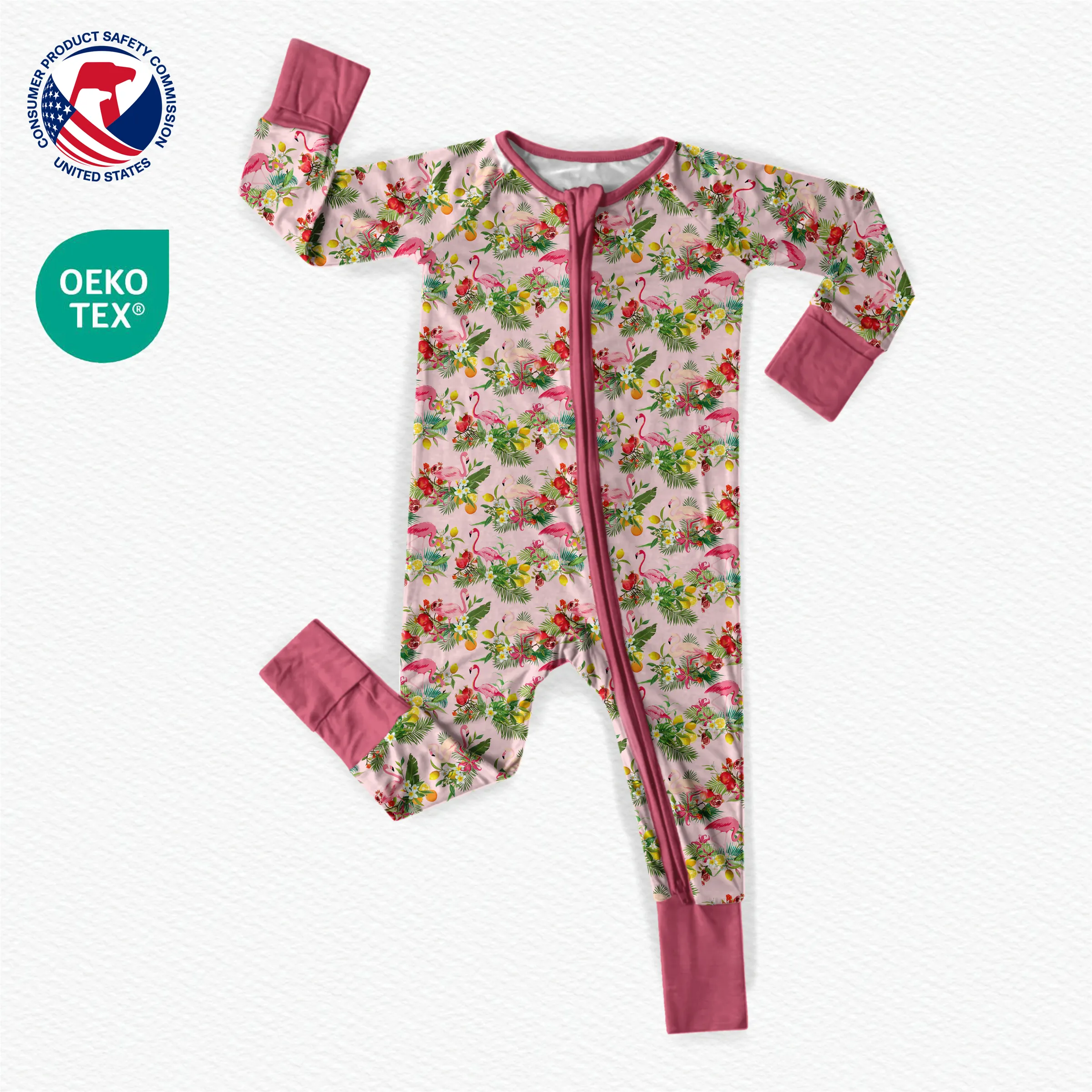 Бамбуковые комбинезоны для новорожденных, OEKO-TEX с собственным логотипом, детский вафельный комбинезон, детский комбинезон, одежда, топ от производителя