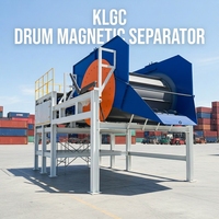 Séparateur magnétique à tambour haute performance avec composants de base à roulement pour l'exploitation minière et le recyclage, série KLGC à haute rigidité pour le fer