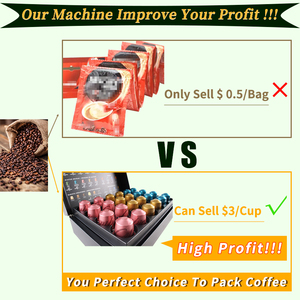 Machine à emballer les grains de <span class=keywords><strong>café</strong></span> Machine à emballer les dosettes de <span class=keywords><strong>café</strong></span> moulu Arabica Machine à emballer la poudre de <span class=keywords><strong>café</strong></span> en 500Gm - Product Image 3