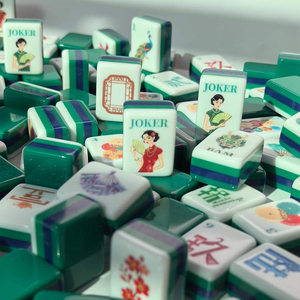 Jeu de Mahjong américain au design classique chinois, 160 tuiles en acrylique de 1,2 pouce de haute qualité, fabriqué en Chine - Product Image 2