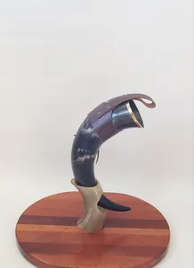 Elegante Cuerno de Búfalo para Beber, Hecho a Mano, Calidad Premium, Taza Natural Estilo Vikingo, Regalo Rústico para Coleccionistas - Product Image 4