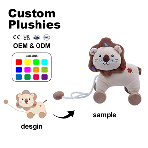 Venta al por mayor de fábrica de carritos de juguete de peluche hechos a mano para recién nacidos y juguetes educativos para que los bebés jueguen con ellos. - Product Image 1