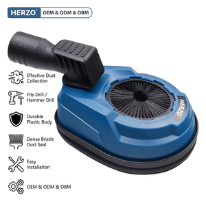ฝาครอบกันฝุ่นแบบปรับได้ HERZO 132 มม. สำหรับสว่านโรตารี่อเนกประสงค์ - Product Image 1