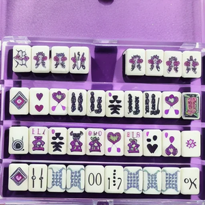 Hot Selling Luxury High Quality Acrylic American Mahjong Tiles Set Modern Design Durable Eco-Friendly Portable <b>Entertainment</b> - Product Image 2