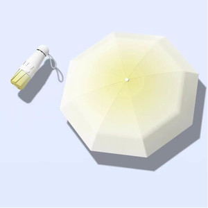 하이 퀄리티 UPF 50 + 핑크 그라디언트 미니 여행 우산 새로운 트렌드 세련된 수동 제어 자외선 인쇄와 태양 비 보호대 - Product Image 2