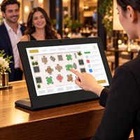 Tablette Android en forme de L de 15,6 pouces, écran tactile Full HD RK3566, terminal de réservation de restaurant avec WiFi Bluetooth RJ45