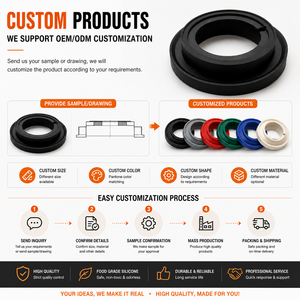 Joint d'étanchéité en caoutchouc silicone EPDM de qualité alimentaire personnalisé pour <span class=keywords><strong>machine</strong></span> à café, compatible avec les machines à expresso Saeco, Gaggia, La <span class=keywords><strong>Pavoni</strong></span> - Product Image 5