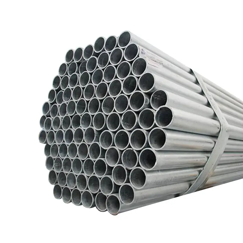 Grosir pipa baja galvanis celup panas ASTM A106 6 Meter A53 tabung baja galvanis untuk bahan bangunan