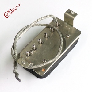 Donlis Custom <span class=keywords><strong>Vintage</strong></span> 49.2mm Long Leg Nickel Silver PAF LP <span class=keywords><strong>Humbucker</strong></span> Guitar Pickup With Alnico 5 Magnet Bar - Product Image 5