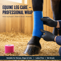 Bandage Cohésif Auto-Adhésif Respirant de 4 Pouces pour la Protection des Jambes des Chevaux de Course – Bande Élastique Vétérinaire en Gros