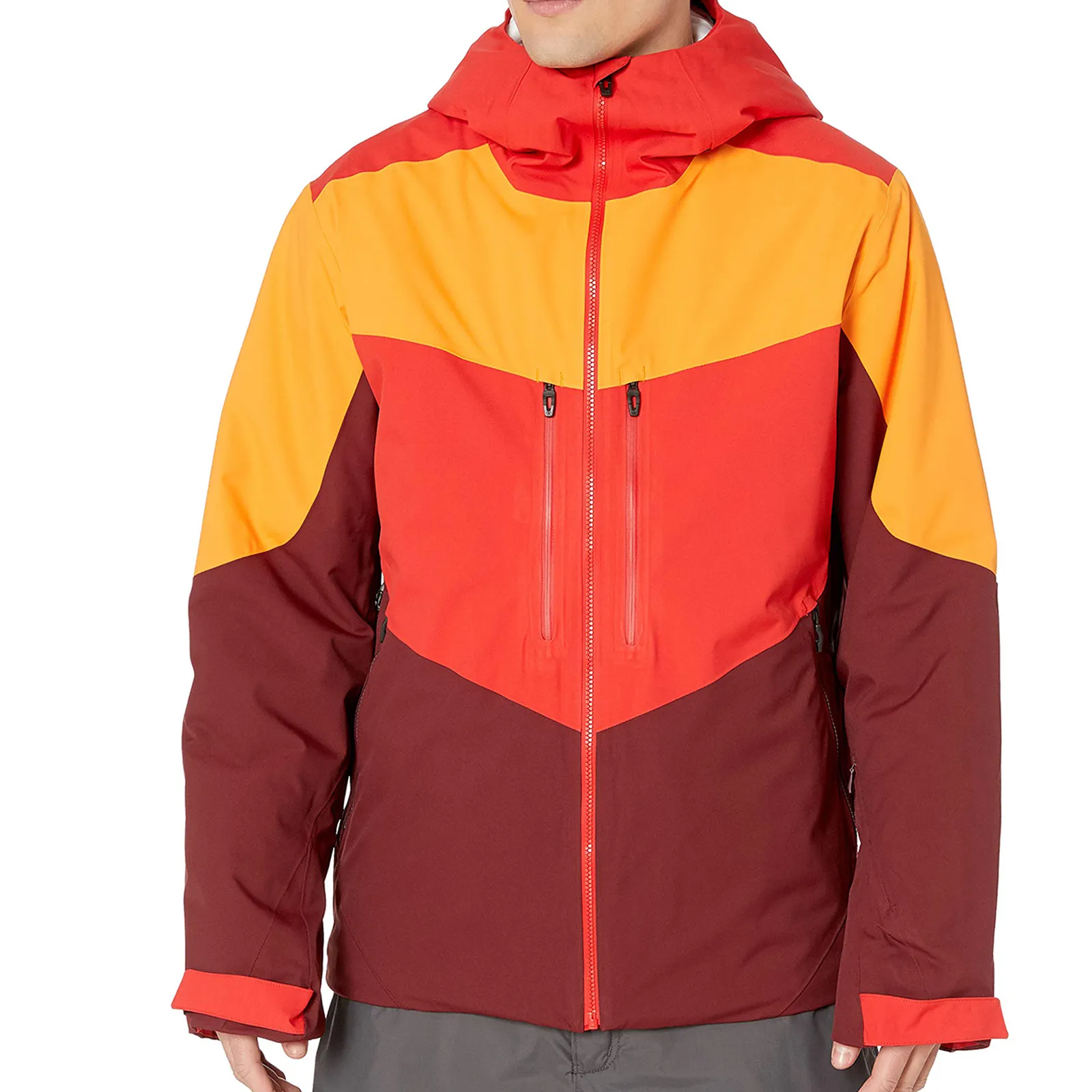 Custom mountain waterproof ski jacket men warm winter breathable snowboard jacket polyester ski & snow wear soft shell rain coat