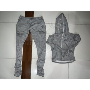 Conjunto de ropa deportiva para correr de 100% algodón para hombre, sudaderas con capucha para gimnasio, chándal de entrenamiento a la venta para deportes de invierno - Product Image 3