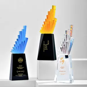 2025年カスタムメイド企業年次総会賞優秀な従業員のための新しい創造的なガラストロフィーベストセラーメダルメタル - Product Image 3