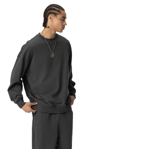 Sudadera Personalizada Unisex de Cuello Redondo, Lisa, con Bordado e Impresión de Logotipo, Sudadera de Alta Calidad de Mezcla de Poliéster y Algodón para Hombre - Product Image 2