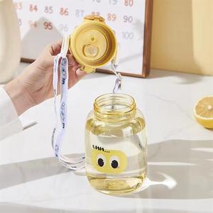 Botella de agua para niños, taza con pajita de silicona, botellas de leche de plástico a prueba de fugas, verano - Product Image 6