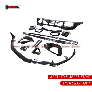 Kit carrosserie en fibre de carbone sèche style BraBs pour Mercedes SL SL43 63 R232 : Lame avant, lame arrière et jupes latérales - Product Image 6
