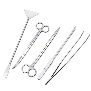 Lubanzuo Aquatic Plant Trimmer Set Stainless Steel 5-Piece Durable For Aquarium Maintenance - Product Image 2