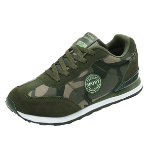 Chaussures de course respirantes antidérapantes à lacets avec coussinets en toile anti-odeur pour hommes 35-44 - Product Image 1