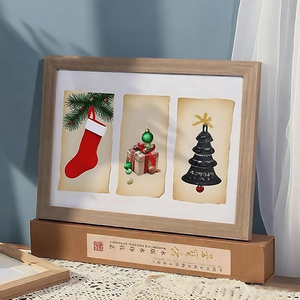 Giáng sinh khung ảnh với Acrylic Cover-Gỗ Kỳ nghỉ hình ảnh khung cho <span class=keywords><strong>Xmas</strong></span> trang trí nội thất 5x7 8x10 11x14 inch khung ảnh bằng gỗ - Product Image 2