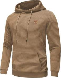 เสื้อฮู้ดดี้ผู้ชายไซส์ใหญ่ ปี 2025 ผ้าเจอร์ซีย์บุซับใน กันน้ำ กันยับ แห้งเร็ว ย้อมสีตัวเสื้อ สไตล์ลำลอง แบบสวมหัว รับผลิตตามแบบ (OEM) สำหรับฤดูหนาว 100% - Product Image 4