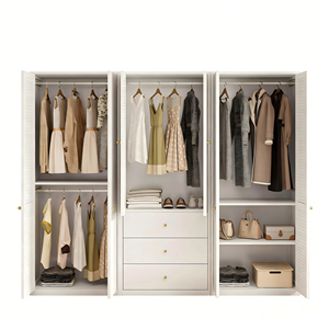 Nouvelle Armoire Contemporaine en Acier Robuste, Meuble de Rangement Écologique Résistant à la Rouille pour Chambre à Coucher, Appartement, Location, <span class=keywords><strong>Dressing</strong></span> - Product Image 2