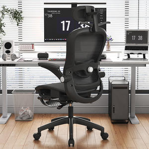 Nuova <span class=keywords><strong>Sedia</strong></span> da <span class=keywords><strong>Ufficio</strong></span> Regolabile e Confortevole, <span class=keywords><strong>Sedia</strong></span> da Scrivania Ergonomica in Rete con Poggiapiedi - Product Image 2