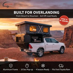 WECARE 4x4 Camper tout-terrain à glissière pour pick-up, avec châssis en aluminium, pour camping-car, overlanding et remorque de camping, équipé d'un système solaire - Product Image 1