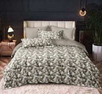 Parure de lit florale en polyester, base blanche, motif petites fleurs délicates, housse de couette et taies d'oreiller en microfibre douce, textile de maison, vente en gros