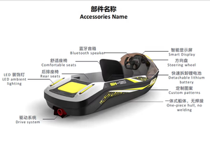 2026年新设计海上卡丁车摩托艇工程塑料顶级迷你光面耐用高速艇 - Product Image 6