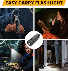 Linterna LED de aluminio portátil recargable con imán potente para exteriores, ideal para camping, llavero y EDC, venta al por mayor - Product Image 4