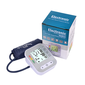 Digitales Blutdruckmessgerät für den Oberarm LCD-Display Englische Sprachausgabe 2x99 Speicherplatz AAA-Batterie 1 Jahr Garantie CE - Product Image 5